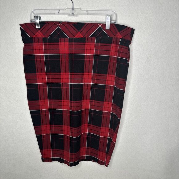 Torrid Women’s Plaid Ponte Pencil Skirt Midi Length Size 1 / 14-16 Bundle Of 3 - Picture 4 of 14